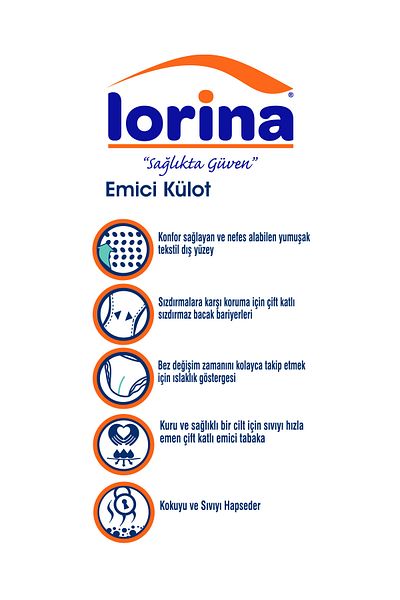 LORİNA 30 Pieces Medium Absorbent Panties Adult Patient Diapers