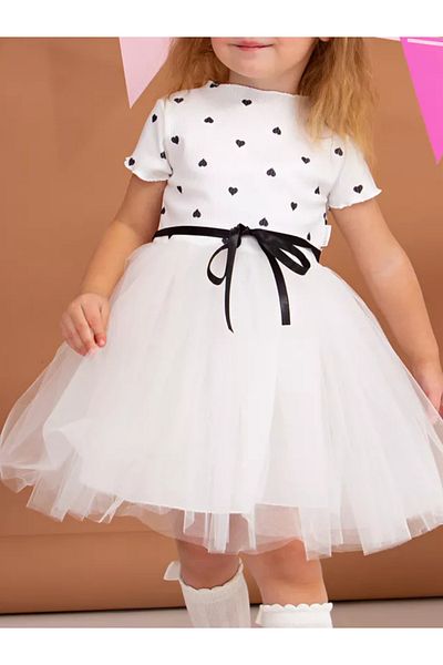 nc gift Φόρεμα Princess Tutu με φουσκωτό τούλι ελαστικό Lycra Heart Printed