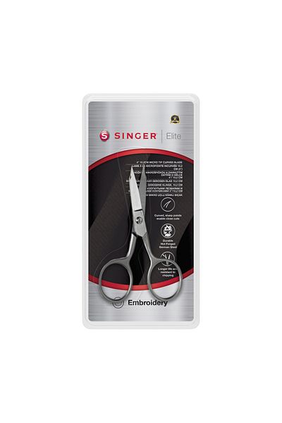 SİNGER Elite Curly Micro-Tip Embroidery Scissors