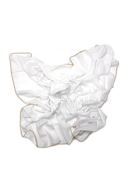 nazipek %100 Pamuklu Büyük Boy Oyalı Namazlık Tülbent Yüksek Kalite 110x110cm...