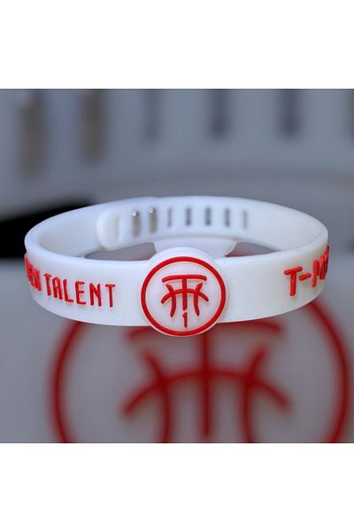 PurpleJam T-mac Tracy Mcgrady Adjustable White Basketball Bracelet