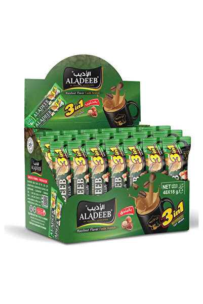 ALADEEB 3ü1 Arada Fındık Aromalı 48li X 18 gr