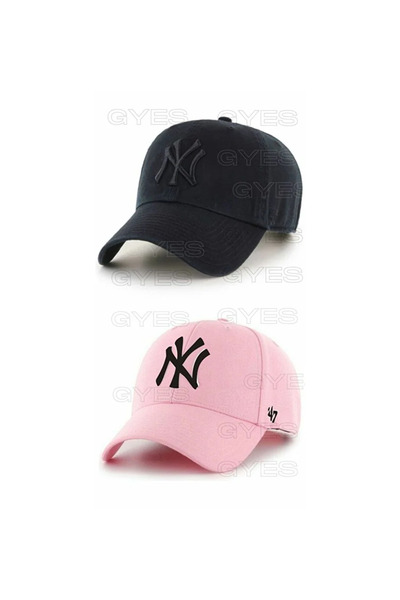 w white stars sports & wear Sports Ny Hat Unisex Σετ 2 τεμαχίων Ρυθμιζόμενα καπέλα ny με βέλκρο στην πλάτη