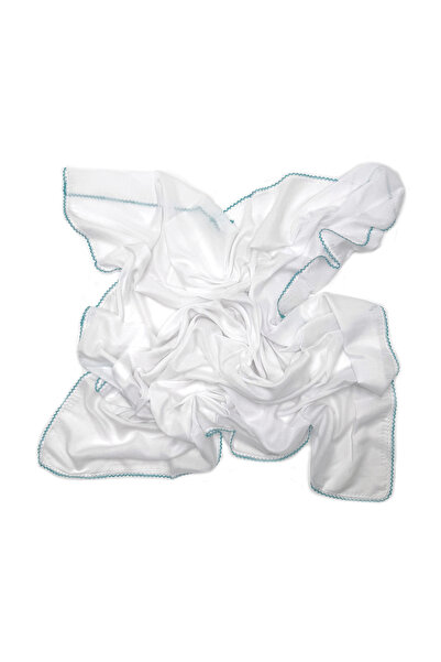 nazipek %100 Pamuklu Büyük Boy Oyalı Namazlık Tülbent Yüksek Kalite 110x110cm...