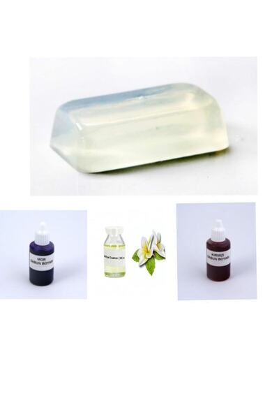 CARMELİNA Merve dilber Sabun Yapım Kiti- 1kg Şeffaf Sabun Bazı, Vanilya Esans...