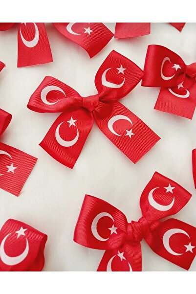 shopland National Feast Themed Turkish Flag 10-Piece Bow Buckle
