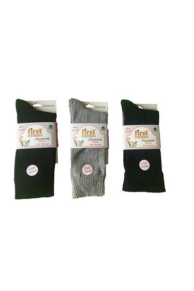 First 12 Pairs of Seamless Diabetic Men's Socks