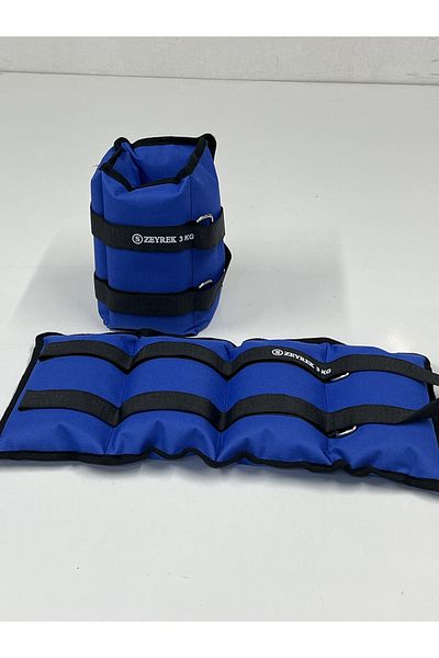 S ZEYREK 3 kg × 2 buc. Total 6 kg Set de greutăți pentru întărirea mușchilor încheieturii mâinii, piciorului, pungă de nisip