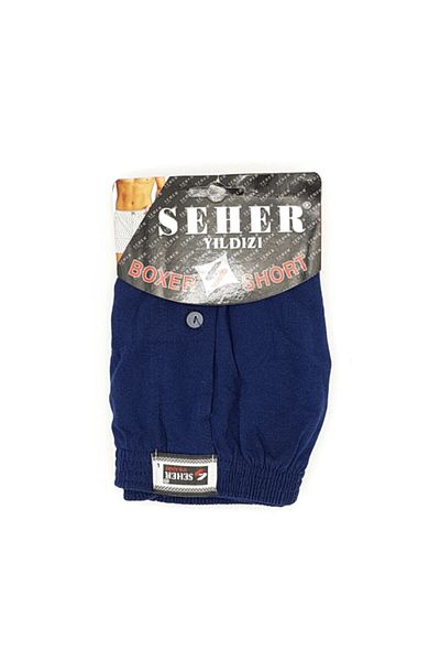 Seher Βαμβακερό χτενισμένο μπόξερ 3 τεμαχίων Navy Blue