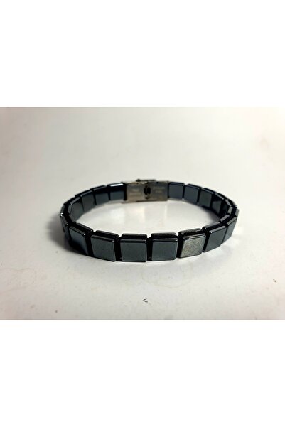 DİNÇER GÜMÜŞ ÖZEL TASARIM PARAŞÜT İPİNDEN ÖRGÜLÜ HEMATİT TAŞI BİLEKLİK