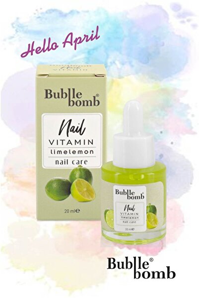 BUBBLEBOMB Tırnak Bakım Yağı 20ml Limelemon Misket Limonu Kokulu