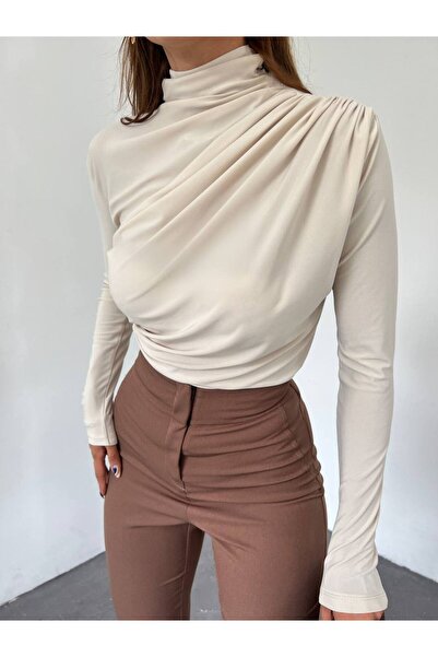 MY DEPO Μπλούζα με μισό ζιβάγκο