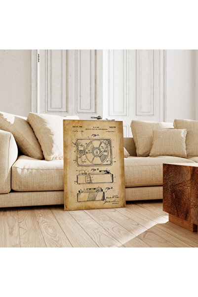 Pegziz Dekoratif Sanatsal Pikap Patent Posteri 50x70cm.