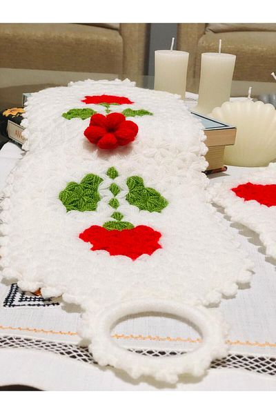 ONTİC Dowry Hand Knitted Groom Bundle Bridal Dowry Gift Plump Bowknot Bath Loofah