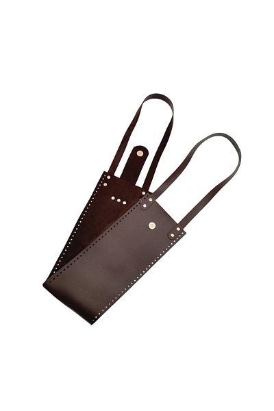 angel çanta aksesuar Angel Bag Accessory Faux Leather Bucket Model Dark Brown Bag Leather Set Light Gold Metal