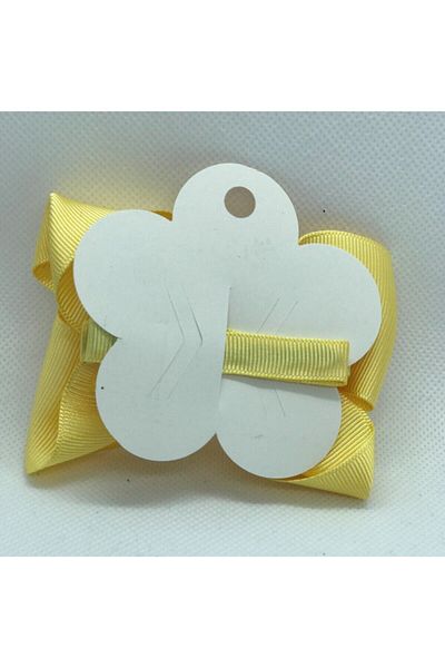 Lika مشبك فيونكة معقود من Grosgrain (ملفوف) أصفر