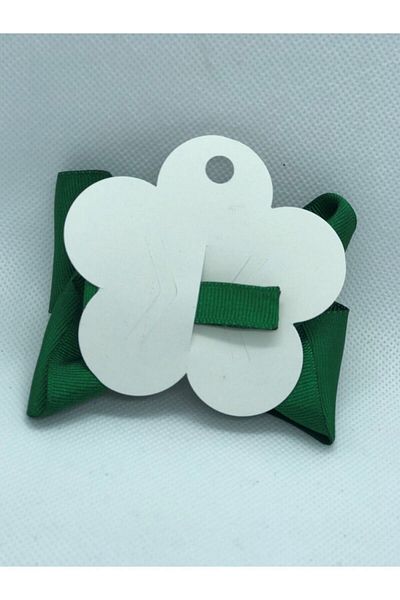 Lika Grosgrain Knotted Bow Buckle (wrapped) Leaf Green