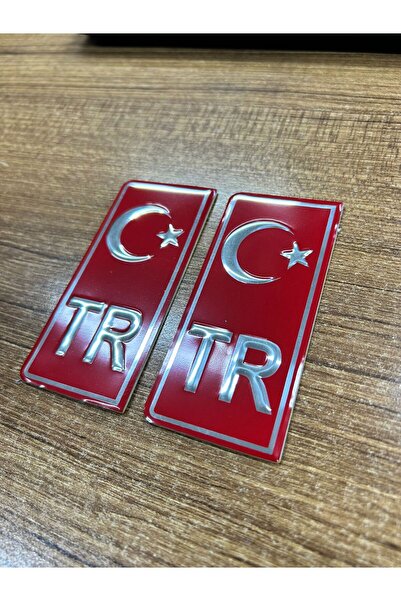 APEXİ TÜM ARAÇLAR İÇİN PLAKA KIRMIZI TR YAZISI