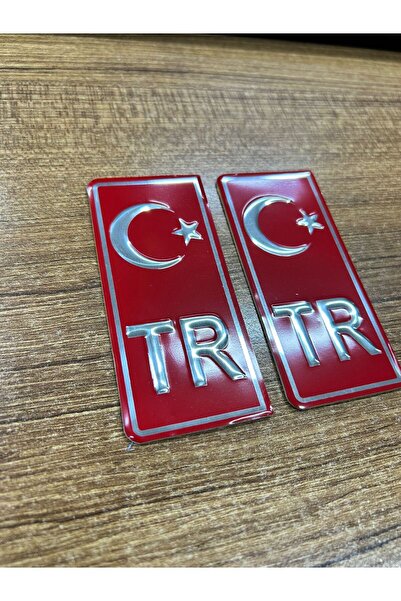 APEXİ TÜM ARAÇLAR İÇİN PLAKA KIRMIZI TR YAZISI