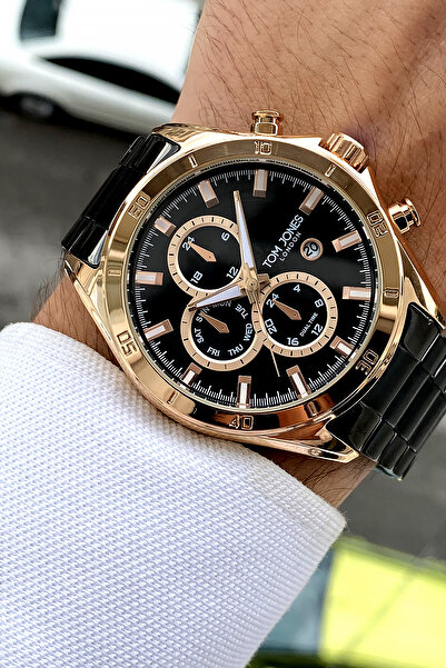 Tom Jones ساعة رجالي أصلية + سوار هدية