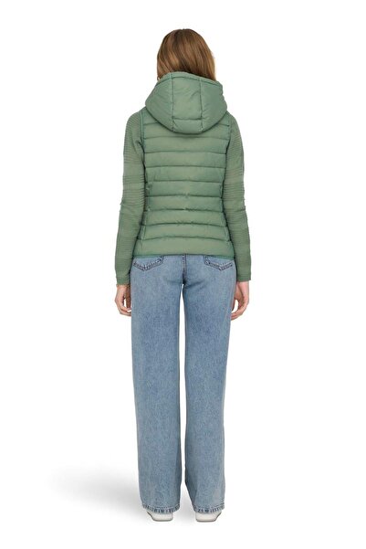 ONLY ONLNEWTAHOE HOOD WAISTCOAT OTW NOOS 15205760 ΠΡΑΣΙΝΟ