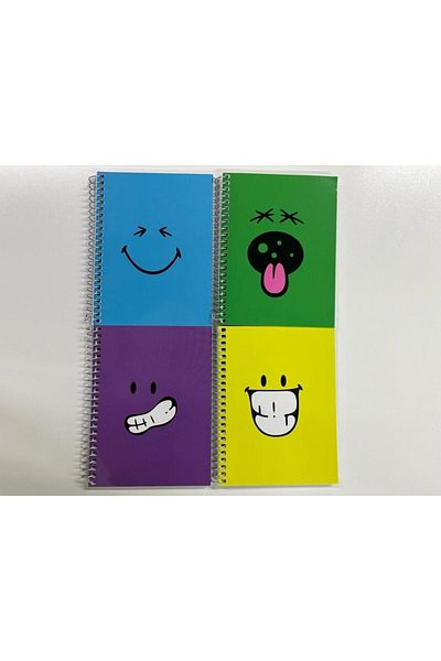 Mynote Smiley Notepad 12pcs A6 80ypStriped