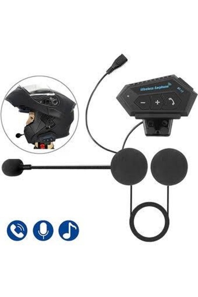 Zoli Bluetooth Motosiklet Kask Kulaklık,motosiklet Interkom Bt12