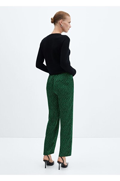 MANGO Woman Çiçekli pantolon