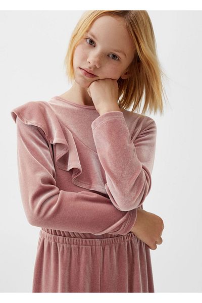 MANGO Kids Βελούδινη μακρύ φόρμα