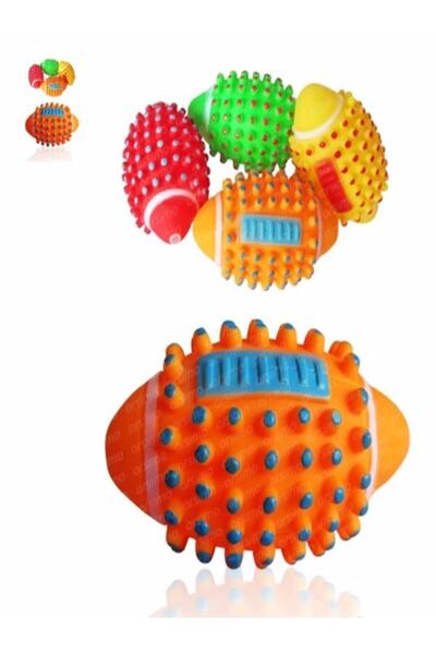 TUĞRA PET MARKET Colorful Cat Dog Biting Ball Sound Ball Toy Teether Colorful Biting Ball 1 Piece