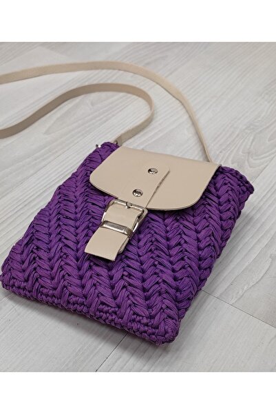Kevser nur tuhafiye Hand Knitted Phone Bag, Mini Bag