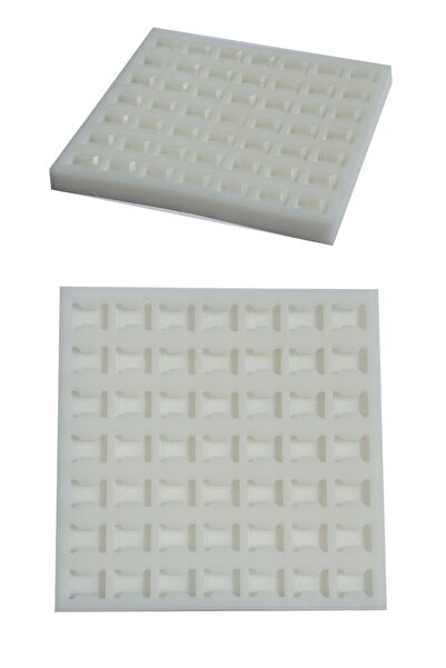 Nana Minyatür Inşaat Maketleri Için 1/16 Ölçekli Kilit-parke Taşı Silikon Kalıp