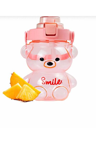 FASTSELLER قارورة مع دمية دب 1000 مل، ماء، زجاجة مشروبات، زجاجة مياه، مدرسة، ...