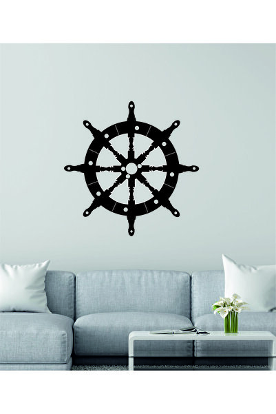 Dekor Treni Gemi Dümeni Dekoratif Ahşap Duvar Dekoru