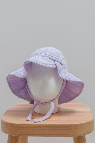 Caramell Cotton Garden Summer Collection Lilac 100% Cotton Muslin Girl's Hat