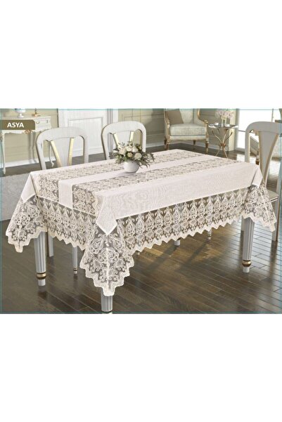 pw sınce1997 pink & white home collection Pw Asya Model Calve Masa Örtüsü 30c...