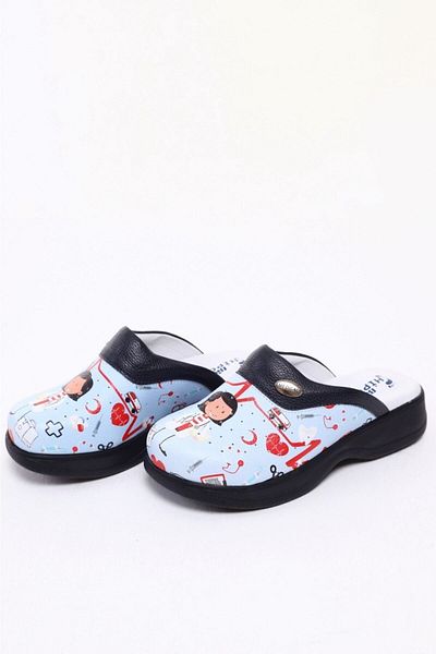 BİO HİPOKRAT Bio Hippocrat Nurse Themed Orthopedic Sabo Slippers