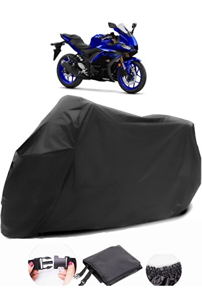 AutoZEL من أجل Yamaha YZF R25 ABS قماش أسود للدراجات النارية مقاوم للماء ومتين