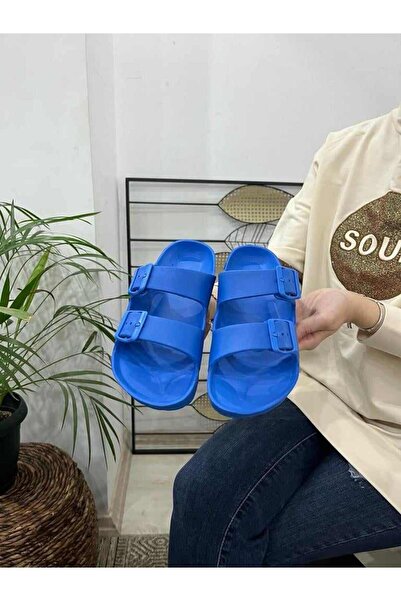 Behtah Kundura Подвійна пряжка Легка підошва М'яка і гнучка протиковзка пляжна підошва сад басейн сандалі тапочки