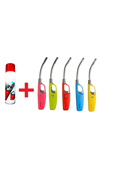 hırdawhat Uzun Mutfak Çakmağı 5 Adet Ve Çakmak Gazı 1 Adet