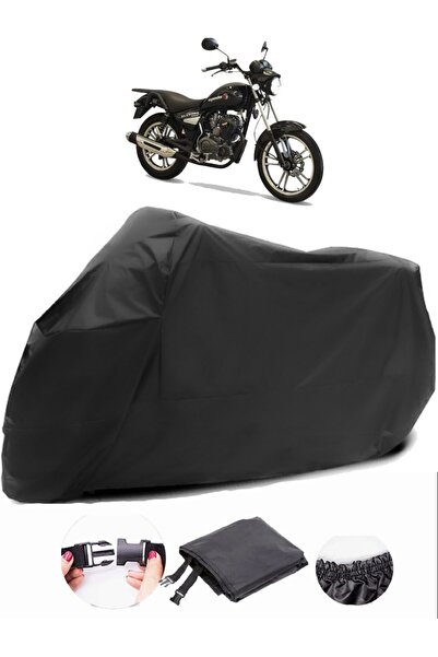 AutoZEL قماش مشمع آسيوي أنيق 125 أسود للدراجات النارية مقاوم للماء