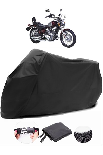 AutoZEL Bisan Roadstar 250 قماش مشمع أسود للدراجات النارية مقاوم للماء