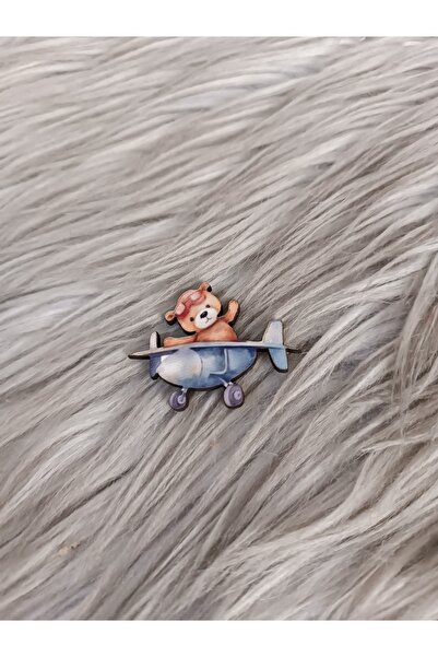 doğrukan 25 Adet Uçakta Ayıcık 4 cm Uv Baskılı Figür Hediyelik Süslemelerine ...