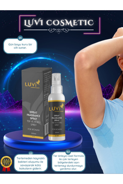 Luvi LUVİ El,ayak Ve Koltuk Altı Terleme Önleyici Sprey Kadın 100 Ml