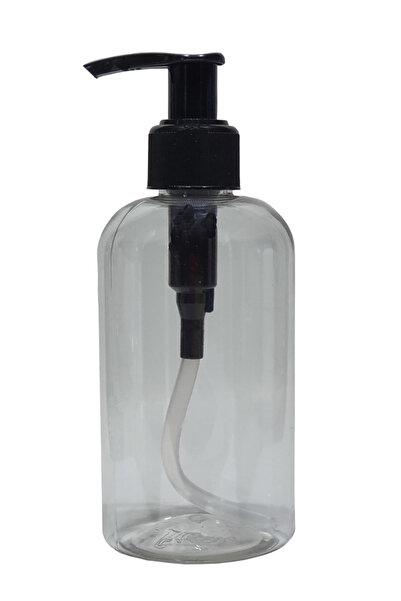 wellLine 10 Pieces Glass Look Plastic Transparent Bottle with Soap Dispenser ...