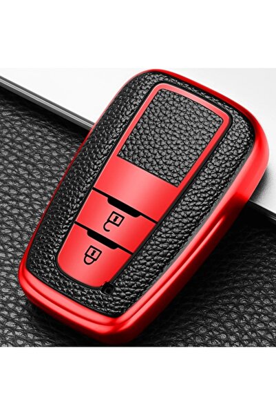 AYCANSTORE Tpu Toyota Anahtar Kumanda Kılıfı 2 Butonlu (Kırmızı)