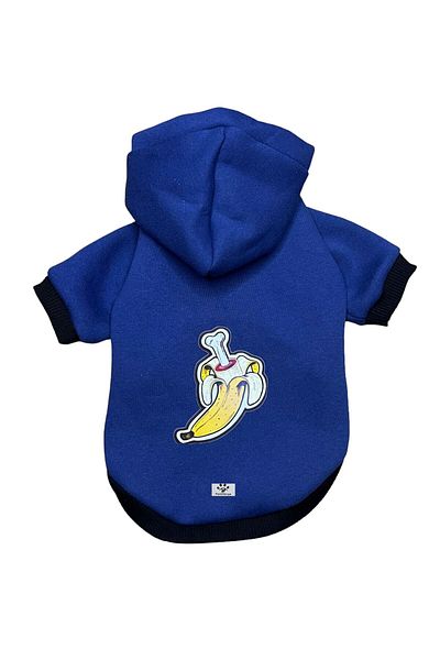 PetiliDünya Banana bone figure hoodie Cat & Dog Outfit Sweatshirt hoodies 100% cotton