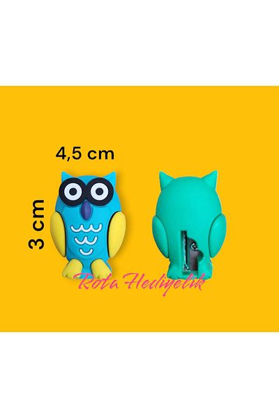Rota Hediyelik New Owl Model Cute Kawaii Pencil Sharpener Pencil Opener 1 Piece Stationery Gift
