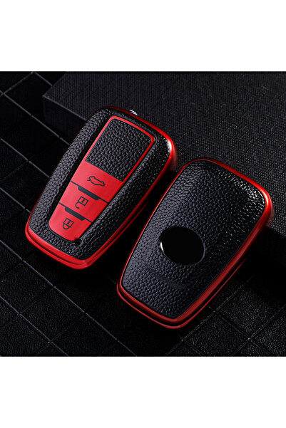 AYCANSTORE Husă TPU pentru telecomandă Toyota cu 3 butoane (roșu)