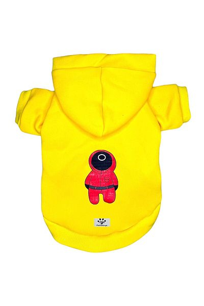 PetiliDünya Squid Game figure hoodie Cat & Dog Apparel Sweatshirt 100% cotton
